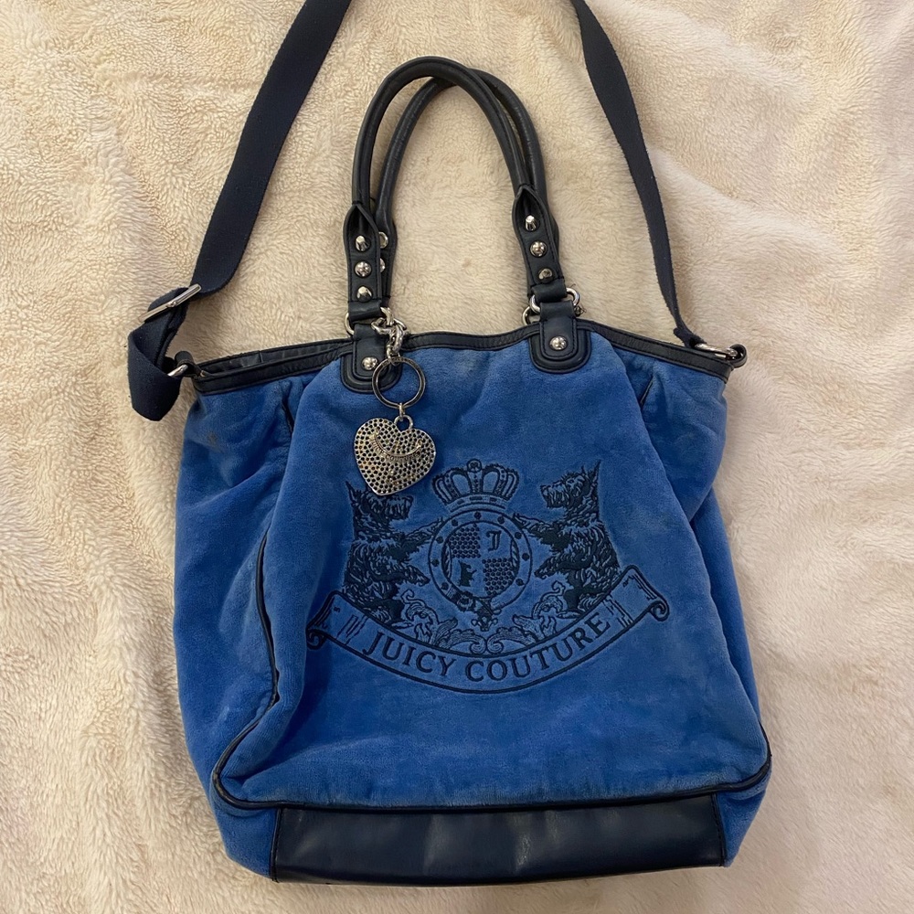 Juicy Couture Blue Velvet Purse